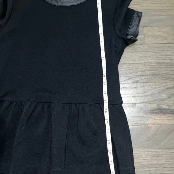 Women’s Madewell Black Short Sleeve Peplum Top with Black Trim. XS - Picture 7 of 8